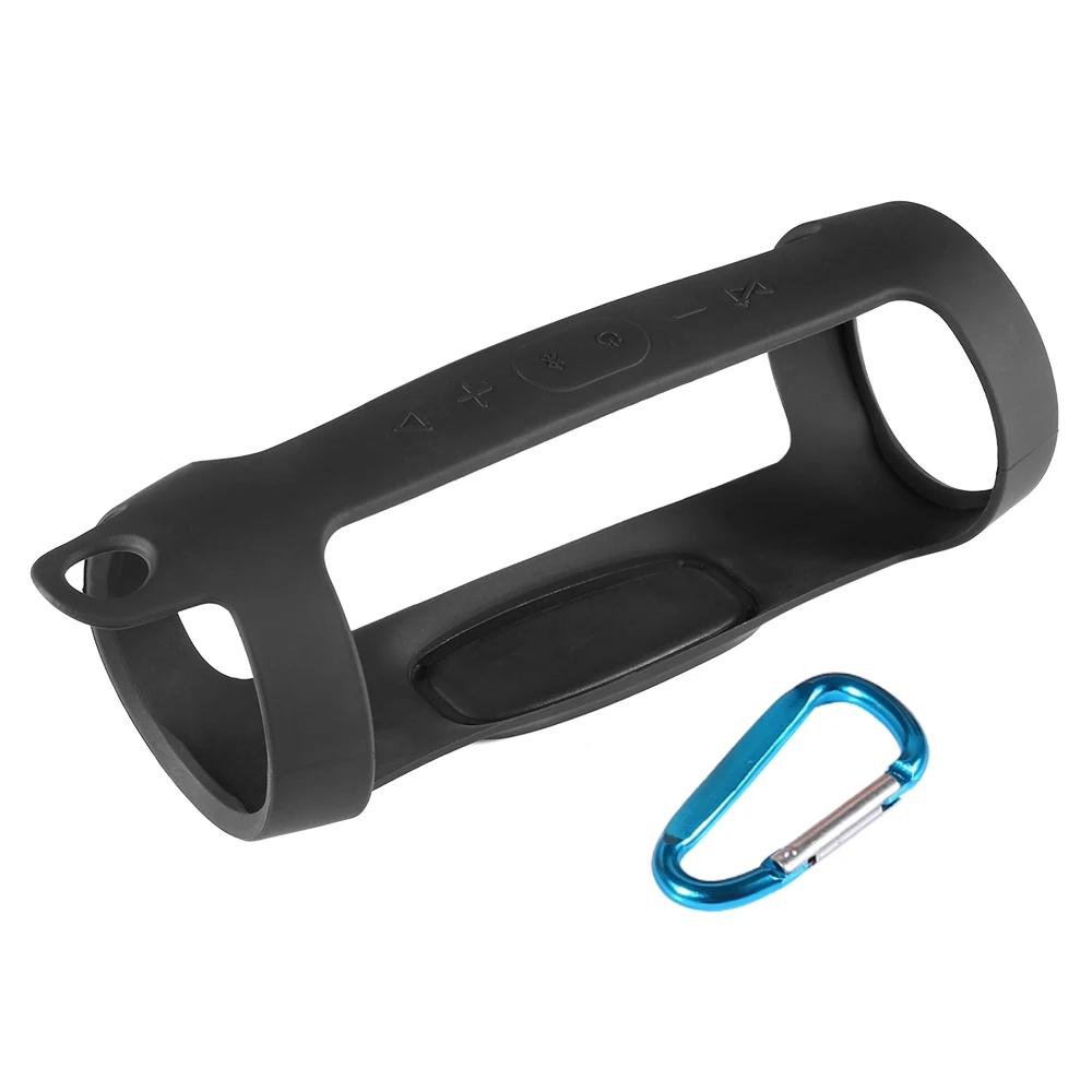 

2 in 1 EVA Speaker Hard Carry Zipper Storage Box Bag+ Soft Silicone Case For JBL CHARGE 4 Bluetooth Speaker for JBL Charge4 Case