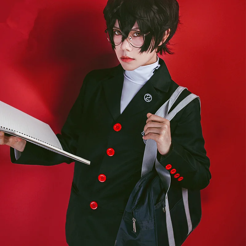 Костюм для косплея Persona 5 Джокер Акира Курусу комплект из топа и брюк мужчин