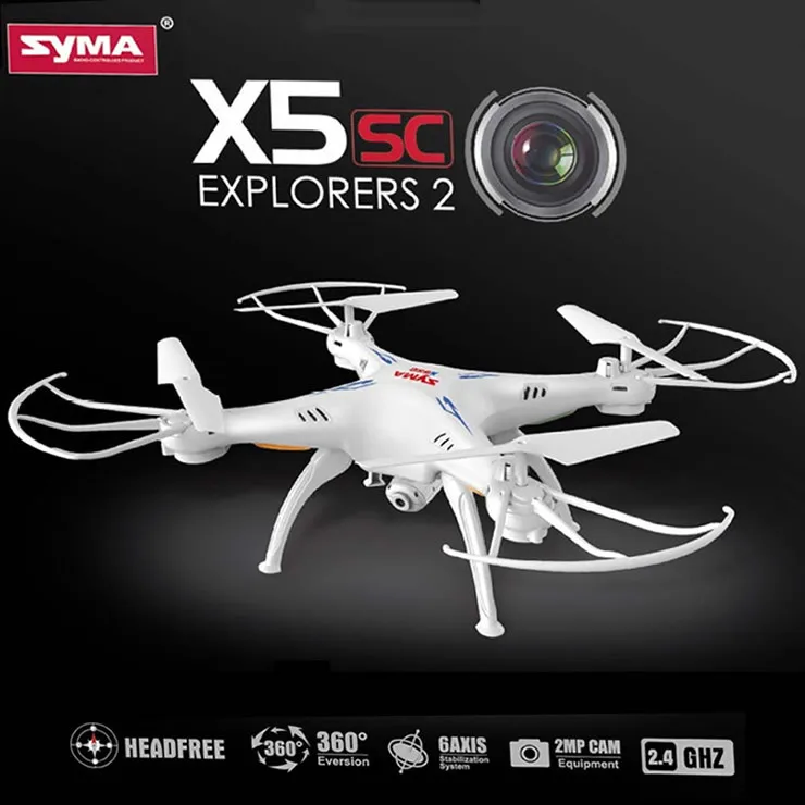 SYMA X5SC X5C обновленный Радиоуправляемый квадрокоптер Дрон с камерой 2 МП 4G 4CH 6
