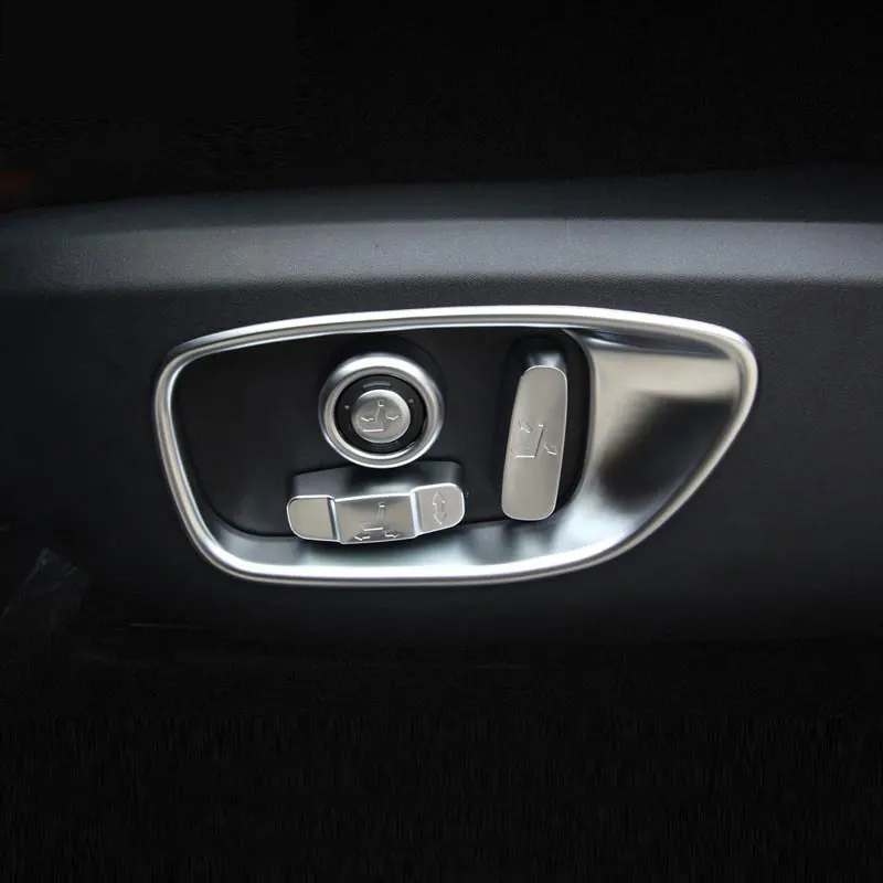 ABS хромированный материал кнопки регулировки сиденья рамка для Jaguar XE/F Pace XF/XFL