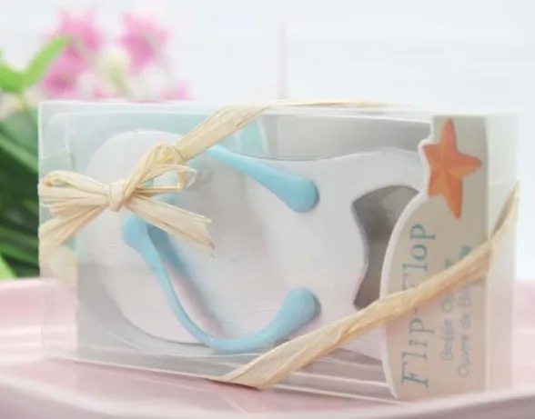 Pop the Top' Flip Flop Bottle Opener 200 pcs/lot Wedding Favors Gift Bule Color Fedex Free Shipping | Дом и сад