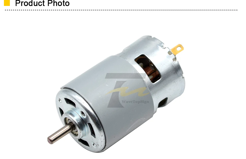 1 шт. 775 DC мотор-редуктор постоянного тока 12 V-24 V 10000-20000 об/мин шариковый подшипник большой высокий крутящий момент Мощность низкая Шум Лидер продаж