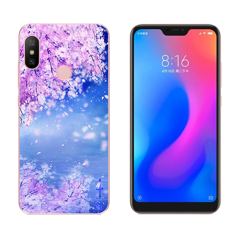 Для Redmi 6 Pro/Xiaomi Mi A2 Lite чехол для телефона DIY мягкий TPU силиконовый мобильного с