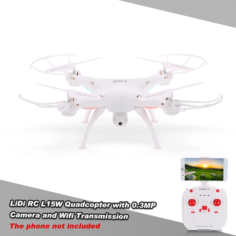 Квадрокоптер GoolRC LiDi L15W 2 4G 4 канала 6 осевой гироскоп Wi Fi передача FPV с камерой 0 3 МП