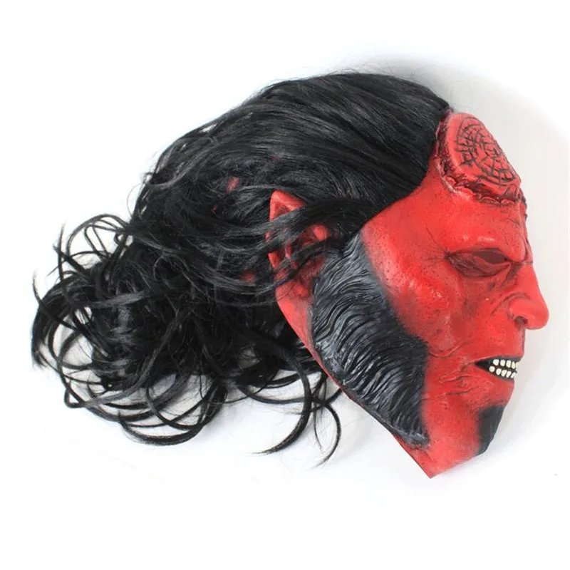 Маска Hellboy для костюмированной вечеринки маска шлем королевы крови с париком