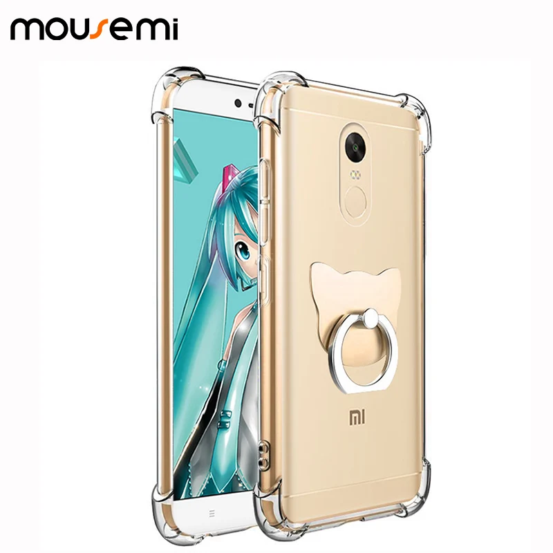 Чехол mousmi 4X для Xiaomi Redmi Note 4 глобальный силиконовый прозрачный чехол телефона |