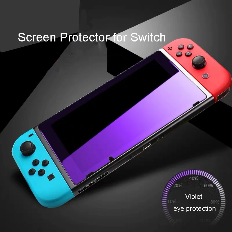 Закаленное стекло 9H Защита экрана для Switch nitendo swich фиолетовые аксессуары защиты