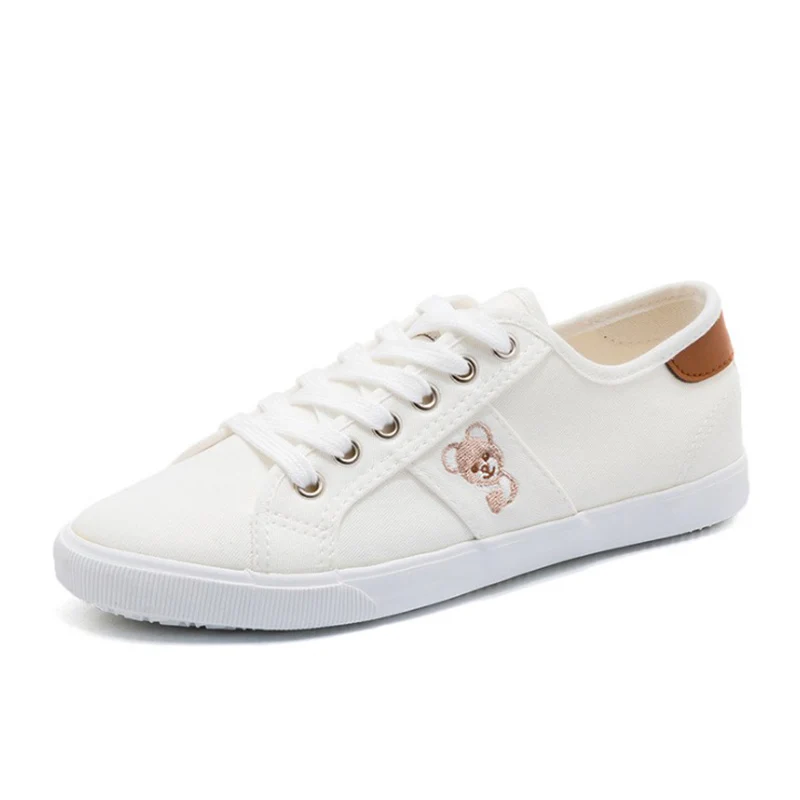 Women Casual Shoes 2018 Spring Summer Canvas Woman Flats Fashion Lace-Up Sweet Breathable Sneakers | Обувь