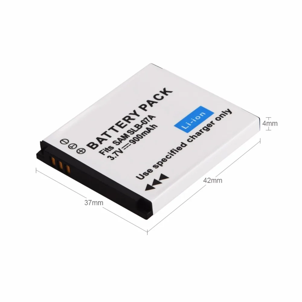 1 шт. 900 мА/ч SLB 07A запасные батареи для камеры Samsung ST45 ST50 ST500 ST550 ST600 PL150 камеры|camera battery