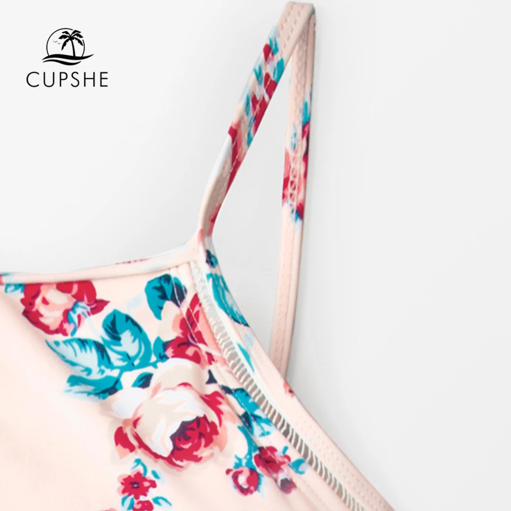 CUPSHE/сексуальные розовые и синие женские комплекты бикини с высокой талией