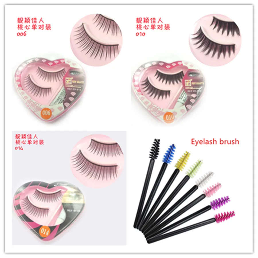 Новинка 1 пара в форме сердца хорошие украшения накладные ресницы Корея