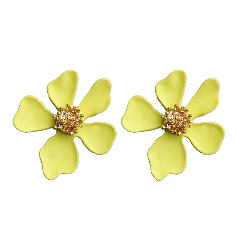 

Graceful Flower Fashion Jewelry High Quality Wedding 1Pair Vintage creative temperament Wedding Alloy Stud Earring Bride Gifts