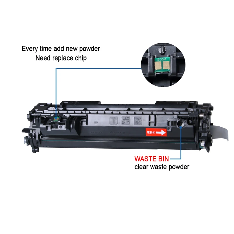 HWDID CE505A 505 05A 505a совместимый тонер картридж для HP LJ P2035 2055 Canon LBP6300 6650 6670 6680 MF5840 5850 5870