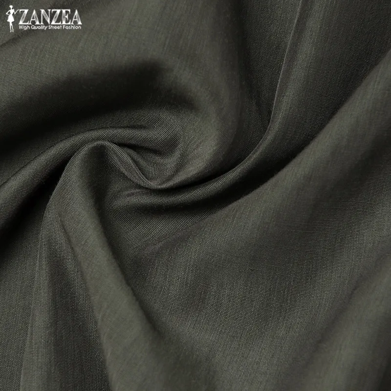 Женские комбинезоны с заниженным шаговым швом,, ZANZEA, летние брюки-карго, палаццо, комбинезоны, комбинезоны с коротким рукавом, комбинезон, Macacao Feminino 5XL