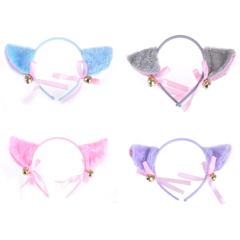 

Cute Head Hoop Hairpinn Toy Gift Cosplay Anime Costume Party Gift Headdress Headwear Kawaii Cat Ears Bell Bow Bowknot
