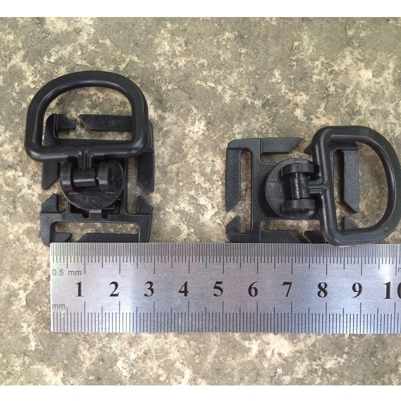 Пряжка D-образная Поворотная для рюкзака аксессуар улицы в стиле милитари 25 мм