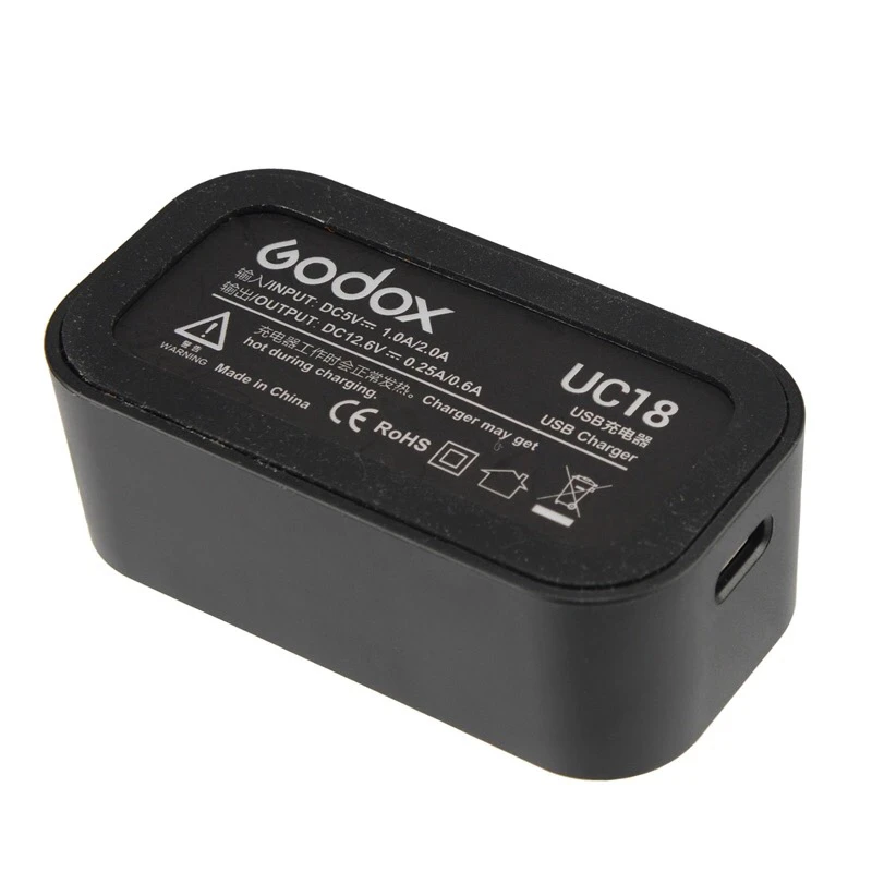 Оригинальное USB зарядное устройство Godox UC18 UC20 UC29 для VB18 V850II V860II / VB20 V350C V350N V350S V350O