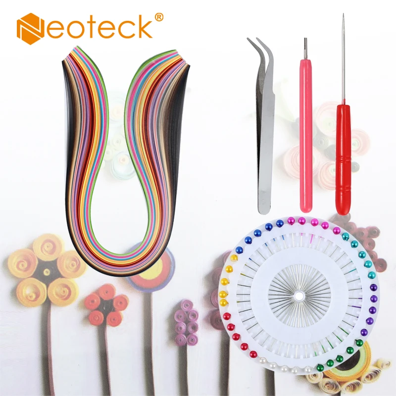 Neoteck 5 мм ширина бумаги Квиллинг бумажный набор смешанных цветов DIY Украшение дома