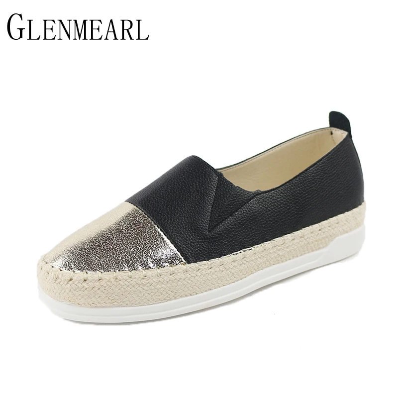 Женские лоферы на плоской подошве летняя повседневная обувь для ленивых рыбаков