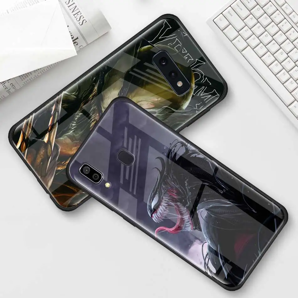 Чудо-яд, супергерой, чехол из закаленного стекла для samsung Galaxy S10 S10e S9 S8 S10 Plus Note 9 A50 A30, чехол для телефона