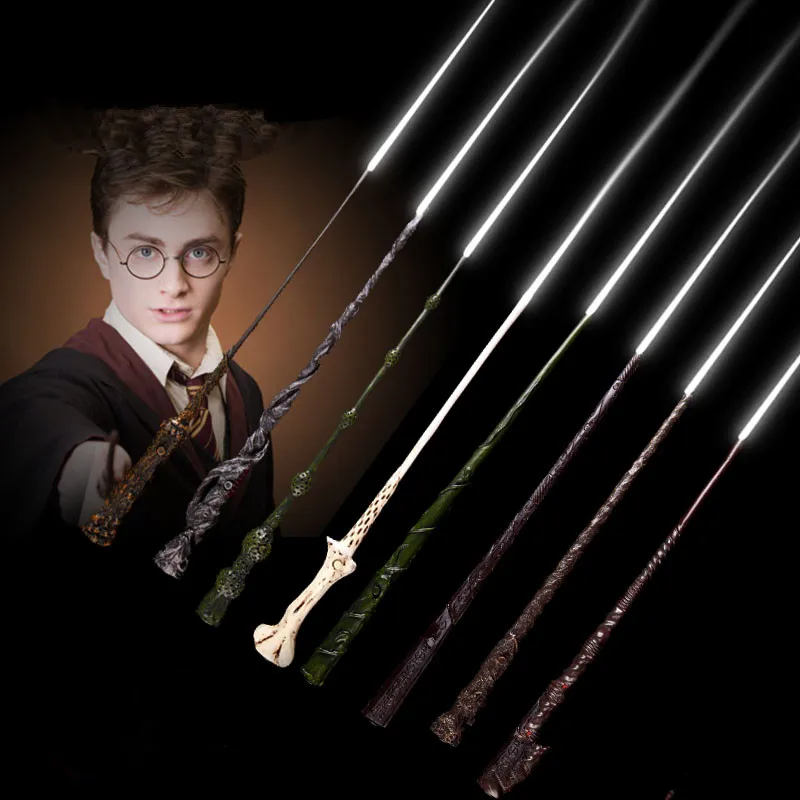 Hp Косплей COS Снейп Гермиона Луна Лавгуд светодиодный подсвечивающий наконечник волшебная палочка