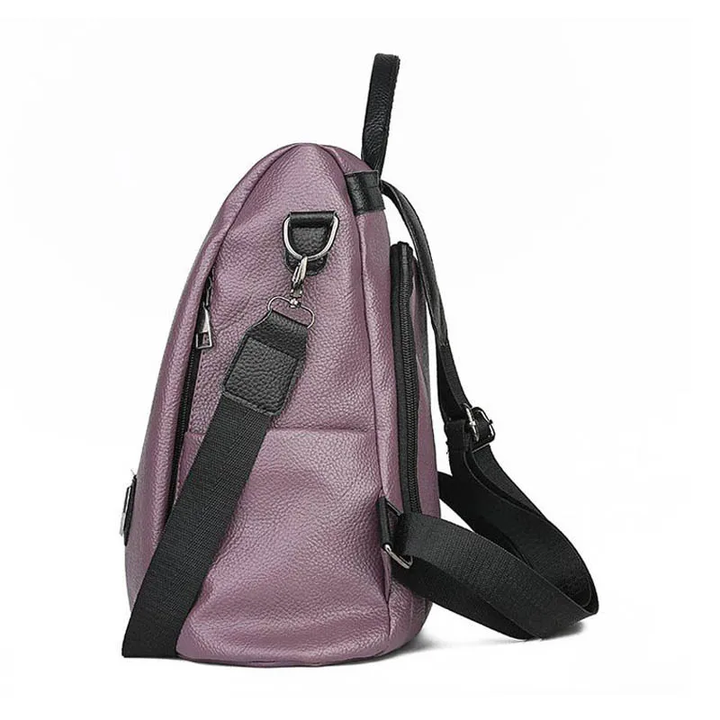2019 роскошный рюкзак из искусственной кожи винтажный женский спилка женская сумка на плечо школьная для