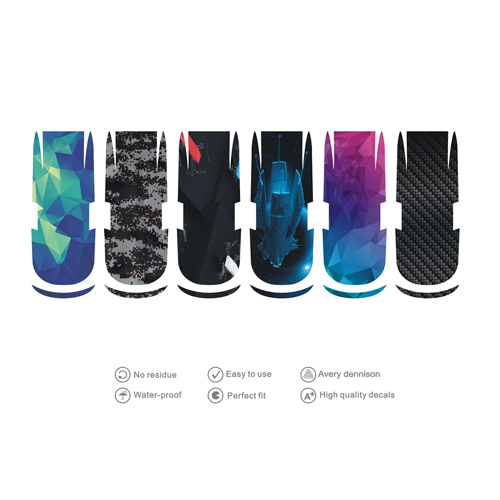 6 видов цветов (6 шт./лот) Водонепроницаемый FPV Дрон защитный ПВХ чехол наклейка для