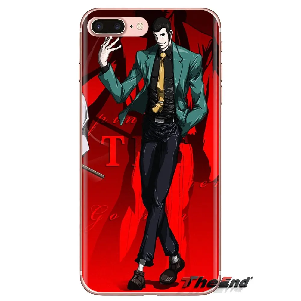 Transparent TPU Skin Cover For LG Spirit Motorola Moto X4 E4 E5 G5 G5S G6 Z Z2 Z3 G2 G3 C Play Plus Mini cartoon Lupin The Third |