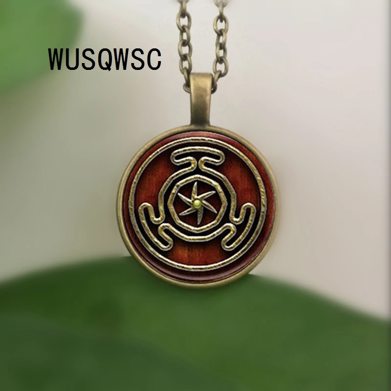 WUSQWSC 1 шт. колесо Геката символ ювелирные изделия стекло кабошон ожерелье для