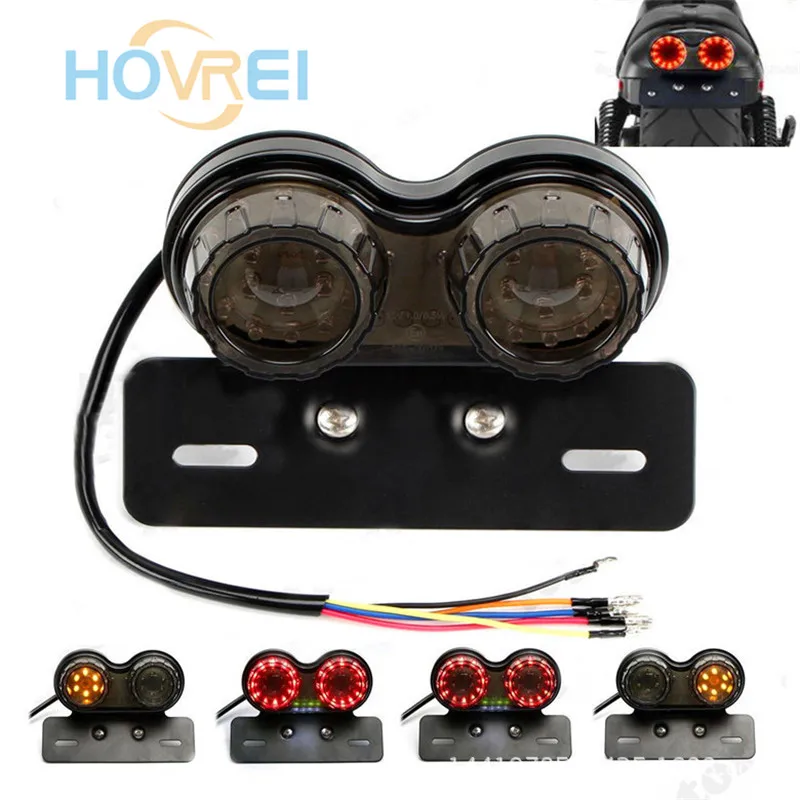 Винтажные гоночные фонарики для кафе 12 В Универсальный мотоциклетный Ретро