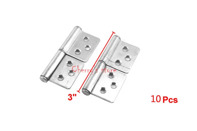 10 шт./партия, длинные петли из нержавеющей стали с двумя листьями