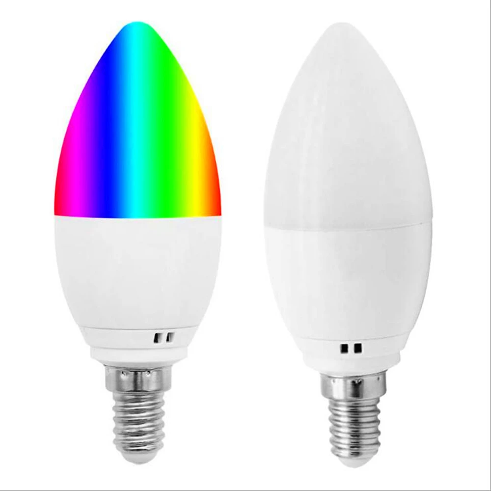 Wifi умная лампа Светодиодная умный дом E14/E27 led RGB поддержка Alexa/Google Home/IFTTT умное