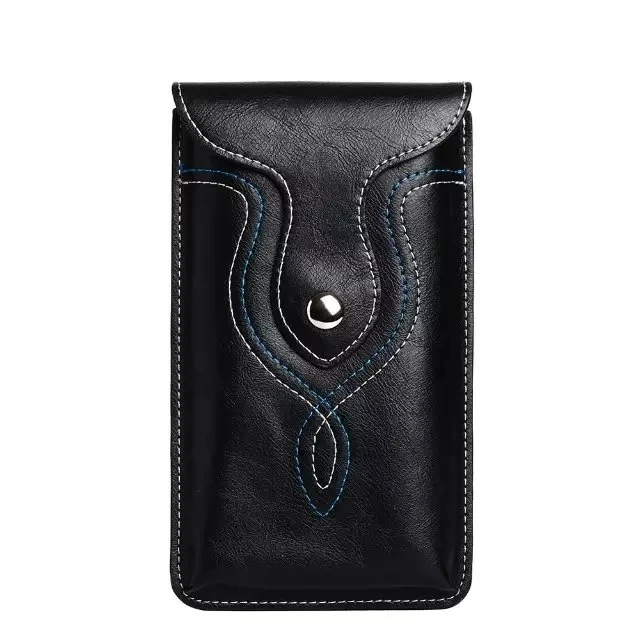 Кожаный чехол-кобура для Vernee Apollo Lite с застежкой на поясной ремень и крючком |