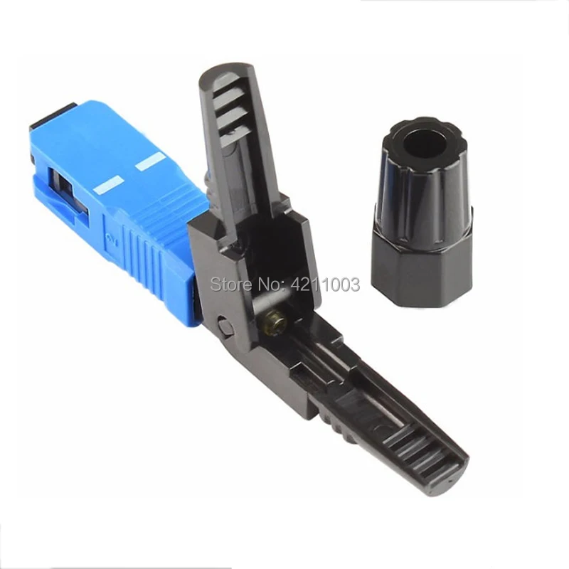 

100PCS fast conector ftth SC UPC -D single-mode SC/UPC quick connector conector ftth fast conector upc SC Connector
