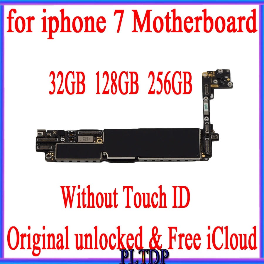 Материнская плата для iphone 7 32/100%/128 ГБ с распознаванием отпечатков пальцев и без