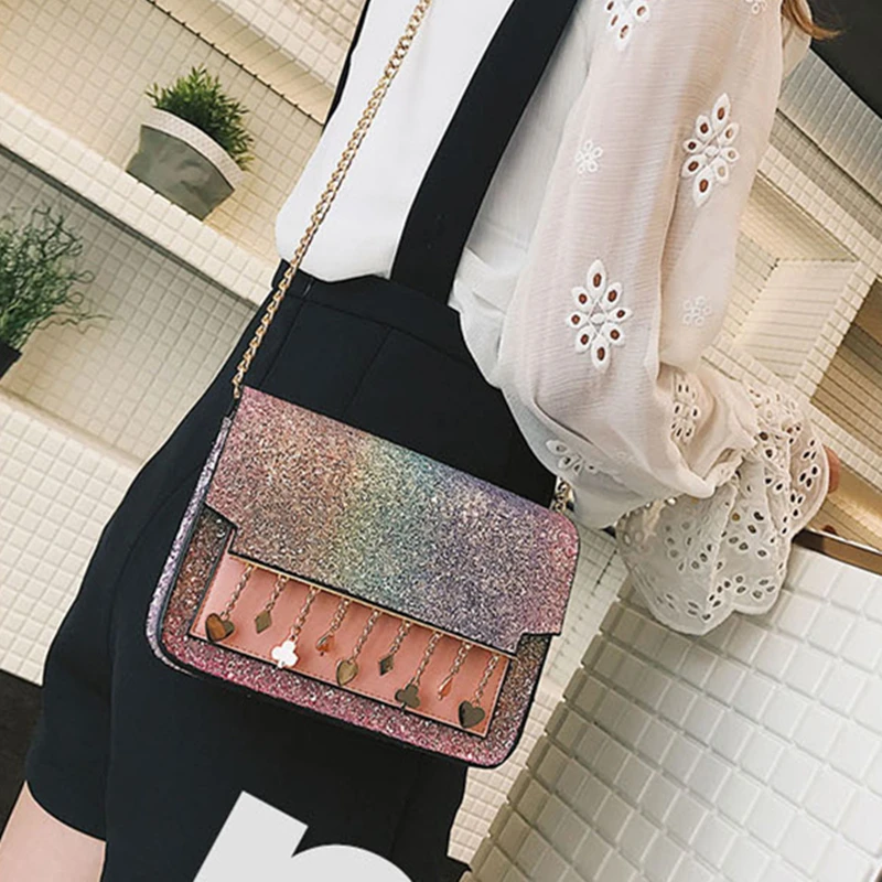 Новая женская сумка на плечо модная подвеска со стразами маленькая квадратная |