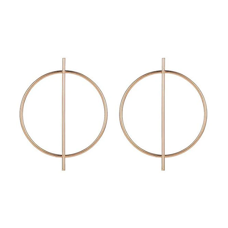 Geometric Statement Earrings Big For Women Gold Color Personality Stud Modern Jewelry brincos Unusual earrings | Украшения и