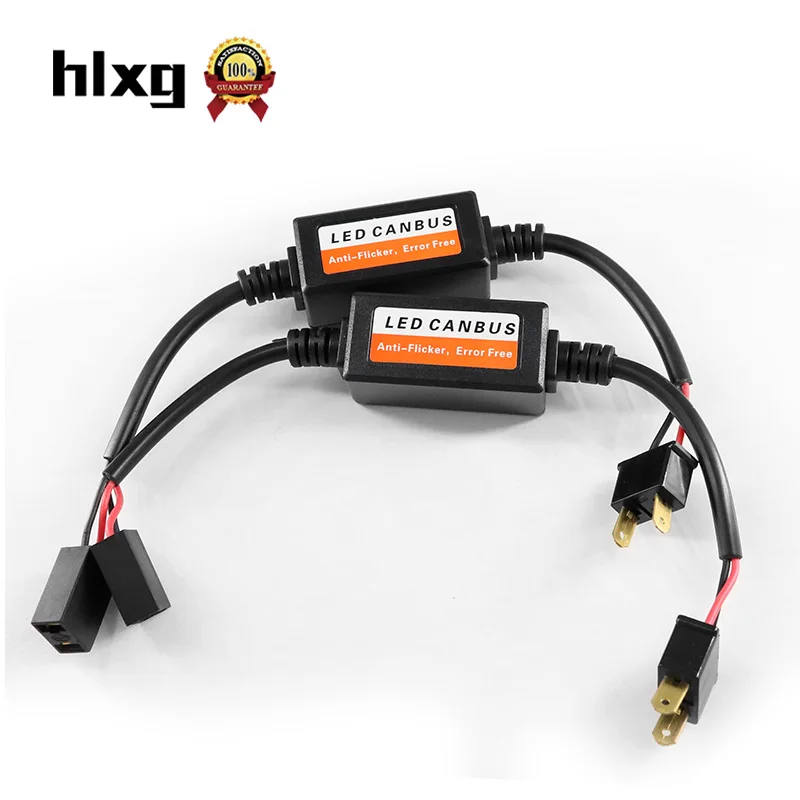 HLXG автомобильные световые аксессуары 2 шт. H4 H7 светодиодные фары Canbus комплект