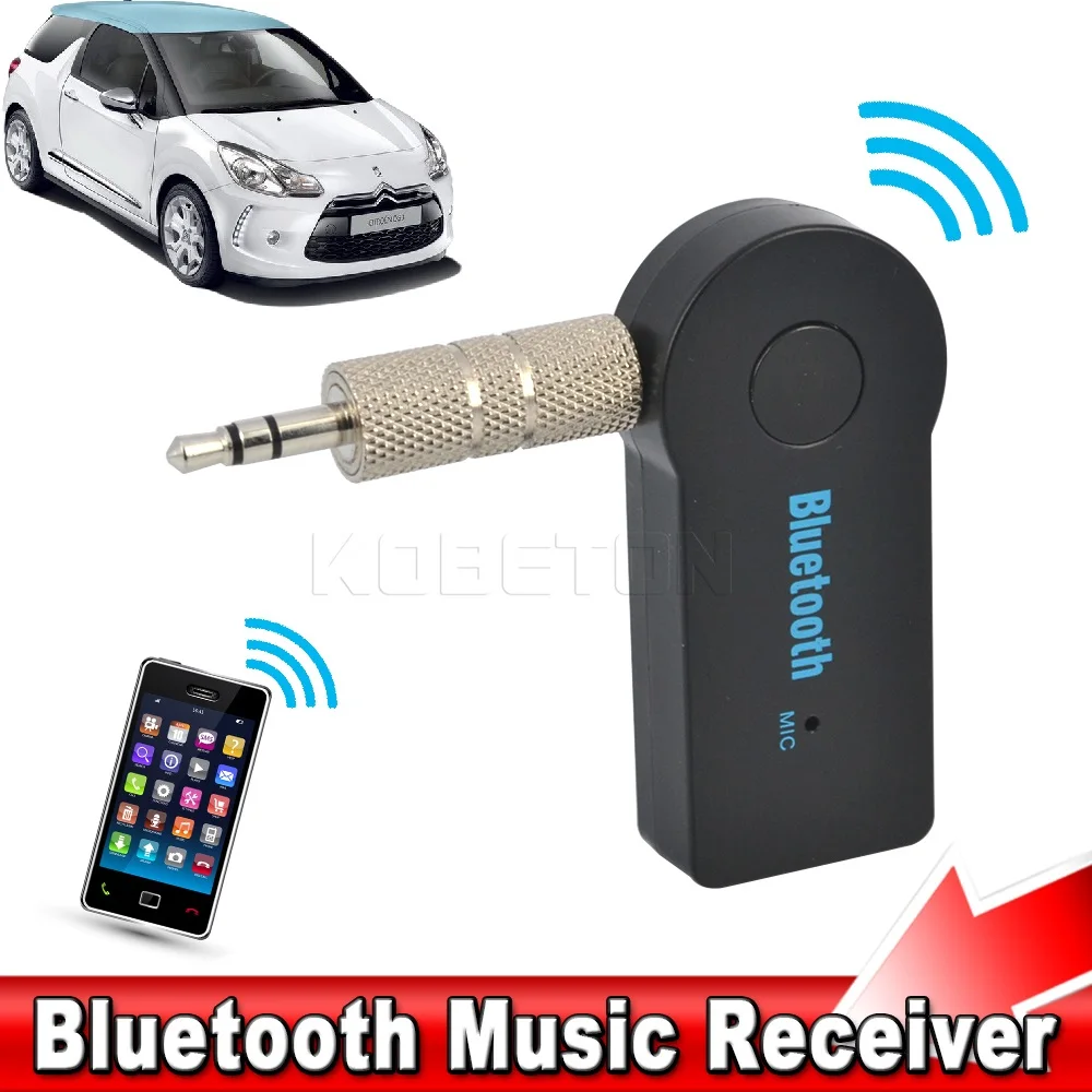 

Миниатюрный музыкальный Bluetooth-приемник Kebidu, беспроводной аудио-адаптер 3,5 мм, передатчик громкой связи Bluetooth, автомобильный комплект AUX