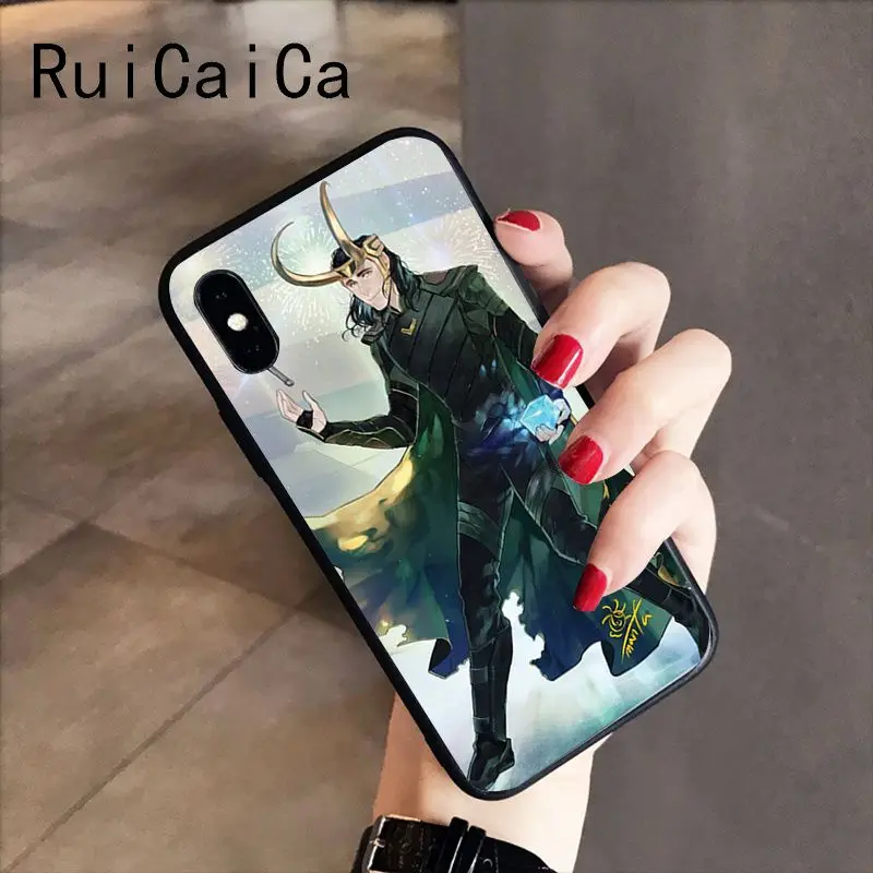 RuiCaiCa Marvel Hero Loki Luxury Unique Design PhoneCase for iPhone 8 7 6 6S 6Plus 5 5S SE XR X XS MAX Coque Shell | Мобильные