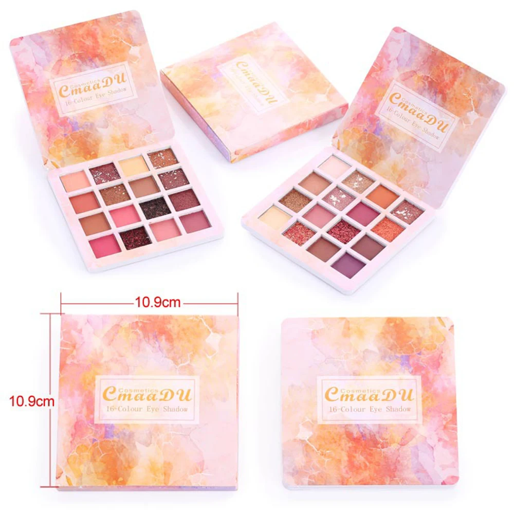 

16Color/1PC Profesional Matte Eyeshadow Pallete Long Lasting Waterproof Eye Shadow Natural Eye Makeup Palette Comestic