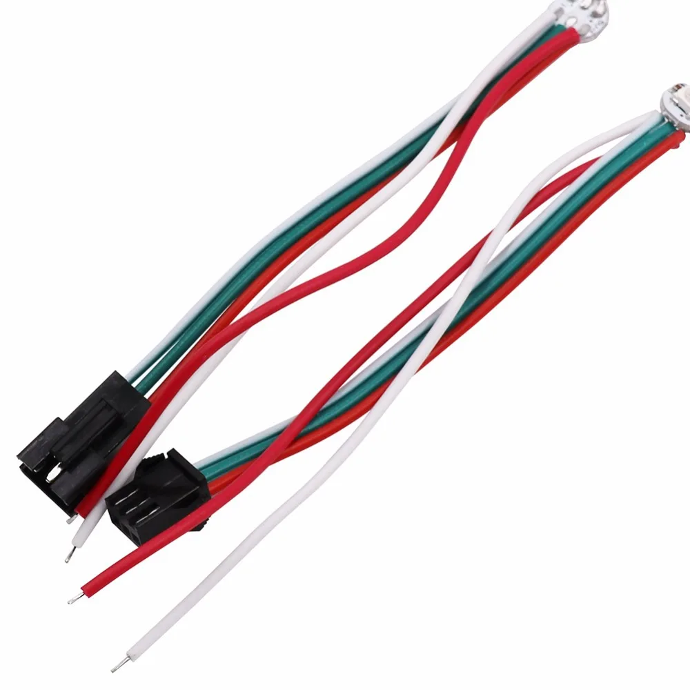 50 шт. WS2812B с маленькими точками 5 в 5050 RGB светодиодный полноцветный светящийся