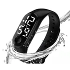 Качественные модные мужские часы-браслет унисекс повседневные спортивные светодиодные электронные светящиеся сенсорные часы женские и мужские водонепроницаемые часы # A