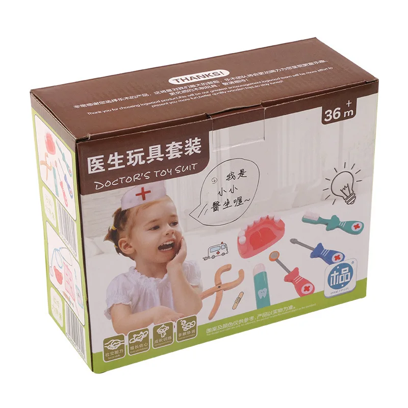 Новинка 2019 деревянный детский медицинский инвентарь игровой дом симулятор набор
