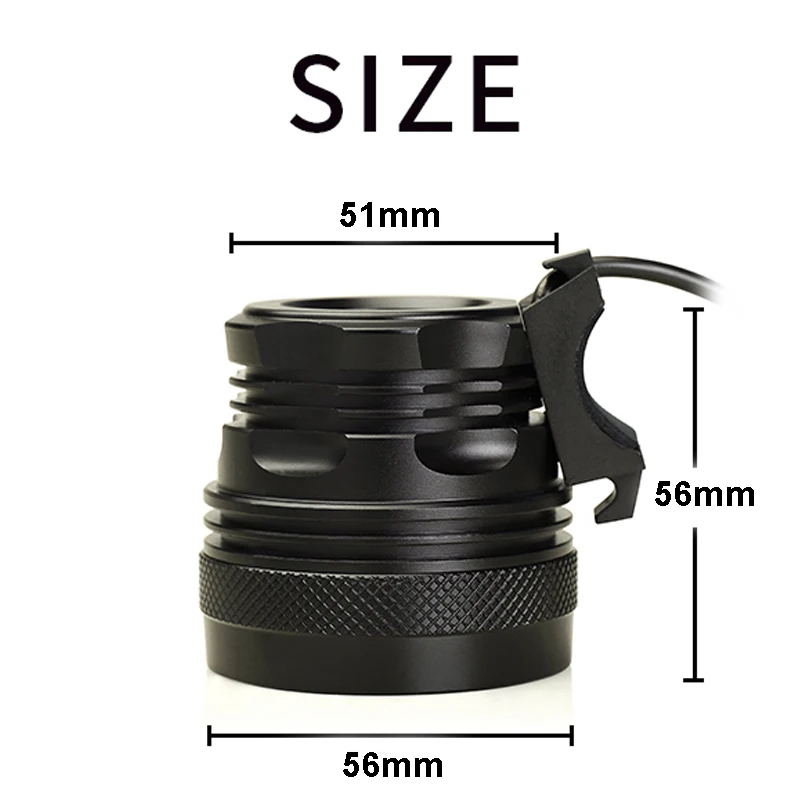 

WasaFire Super Bright 15* T6 LED Bike Light MTB Bicycle Front Light Cycling Headlight + 9600mAh 18650 Battery Pack + Charger
