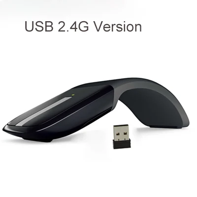 Black Wireless USB Беспроводные мыши Bluetooth складная мышь для microsoft Arc 2 поколения Bluetooth мышь Складная для USB 2,4G - Цвет: Black Wireless USB