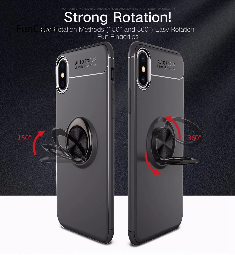 Чехол s для iPhone Xs Max XR Xs 8 7 6 6S Plus чехол s Тонкий палец кольцо держатель чехол для iPhone 5 5S SE Невидимый кронштейн Стенд оболочка