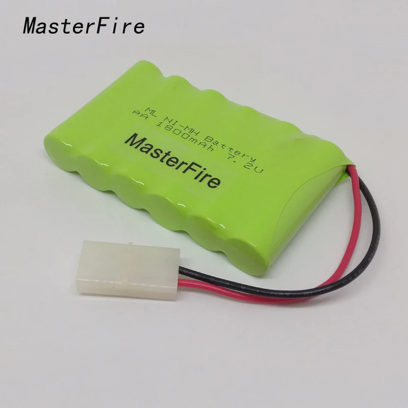 

MasterFire New Original 7.2V 1800mAh 6x AA Ni-MH RC Rechargeable Battery Batteries Pack for Helicopter Robot Car Toys with Plugs