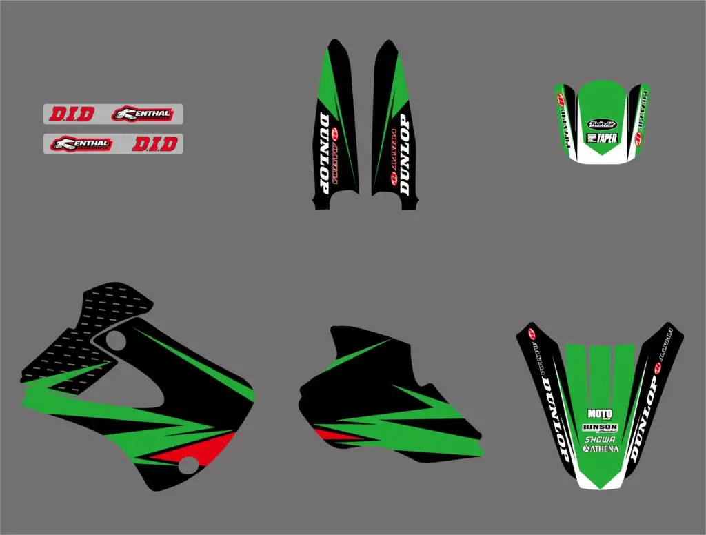 NICECNC 0473 GRAPHICS &amp BACKGROUNDS DECALS Sticker For Kawasaki KX80 KX 80 1994 1995 1996 1997 | Автомобили и мотоциклы