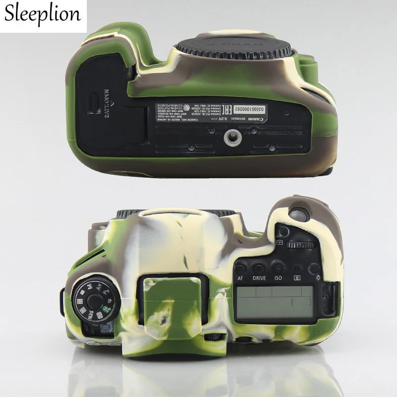 Sleeplion силиконовой резины Камера чехол для Canon EOS 6D 6D2 Mark II 2 DSLR тела протектор